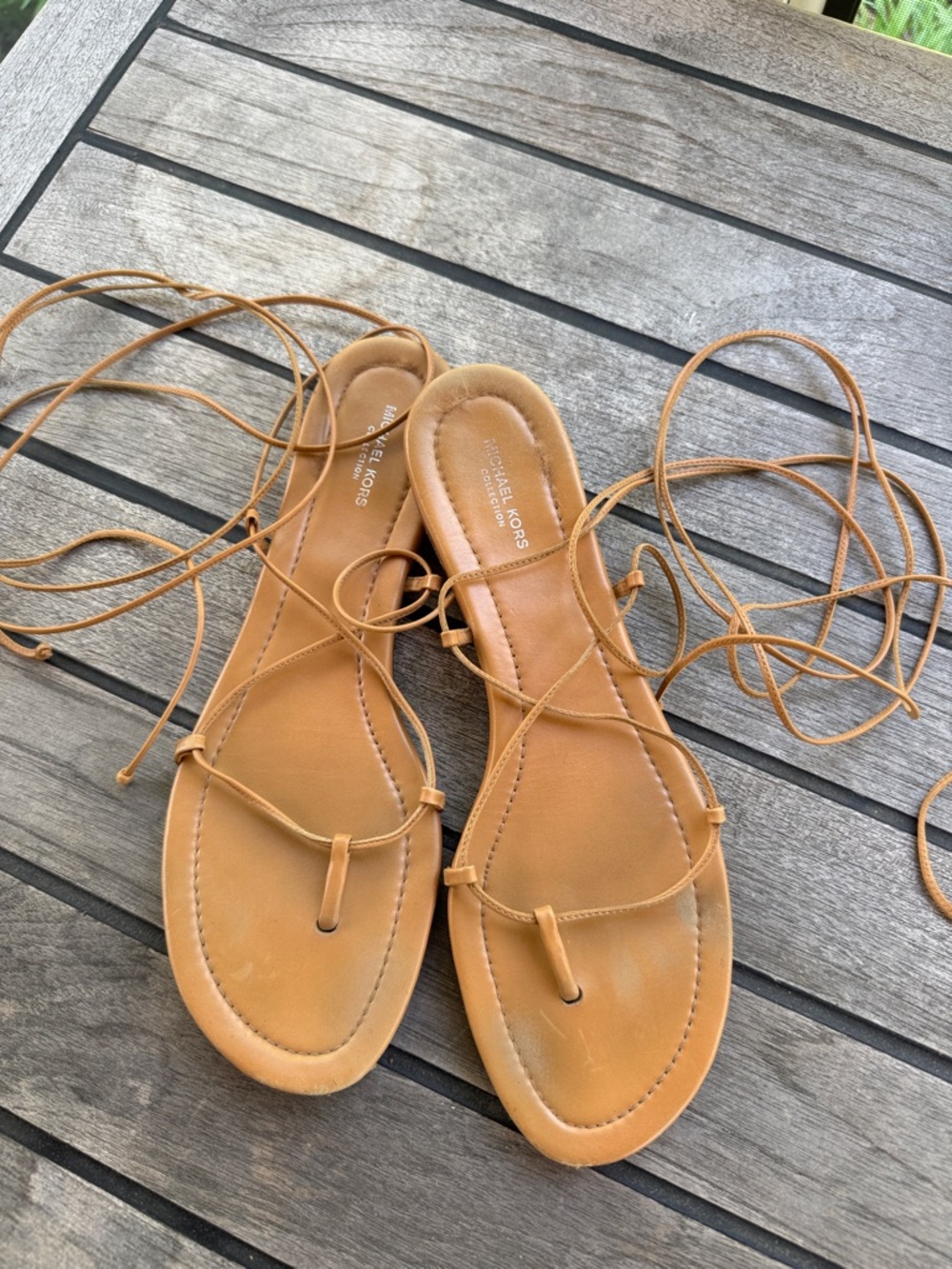 Michael Kors Collection Bradshaw sandal Lace-Up Leather Sandals